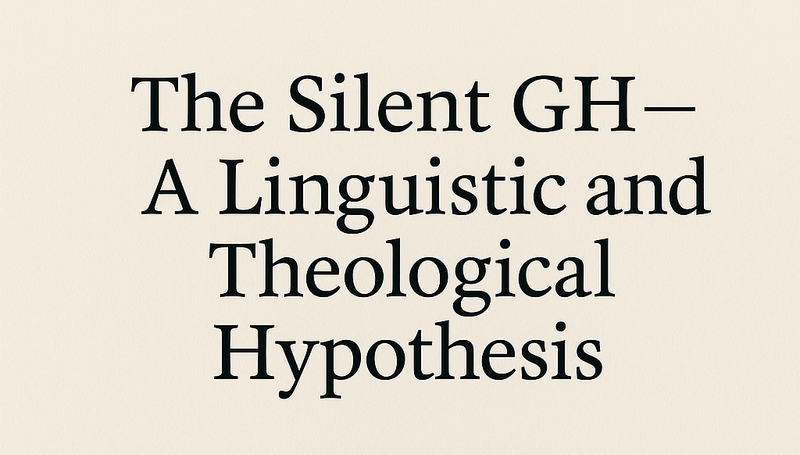 The Silence that Still Speaks: gh = (h)oly (g)host